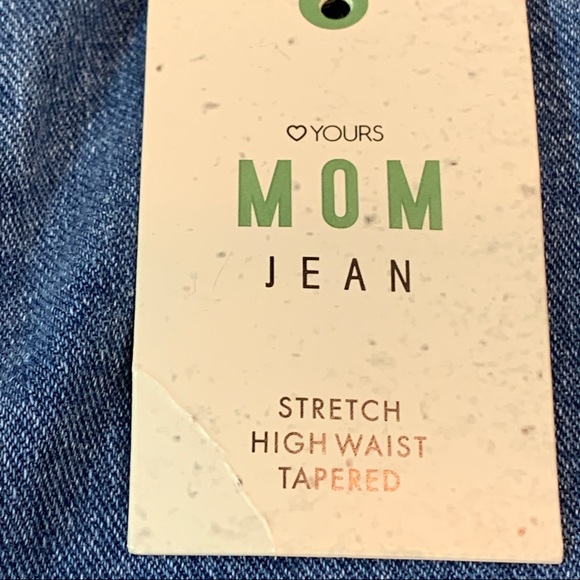 Yours Clothing Distressed Mom Jeans 14 - Picture 6 of 7